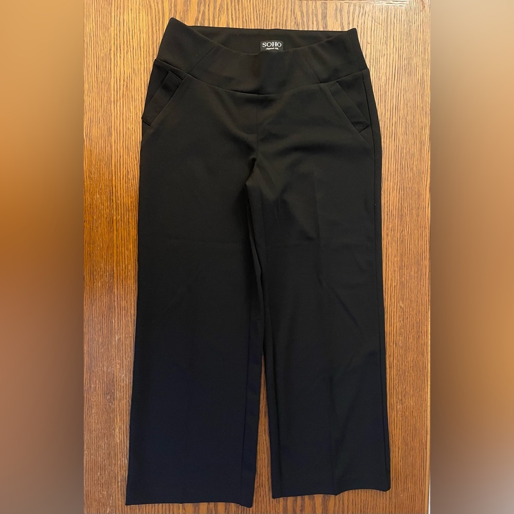 Soho Black Wide Leg Pants